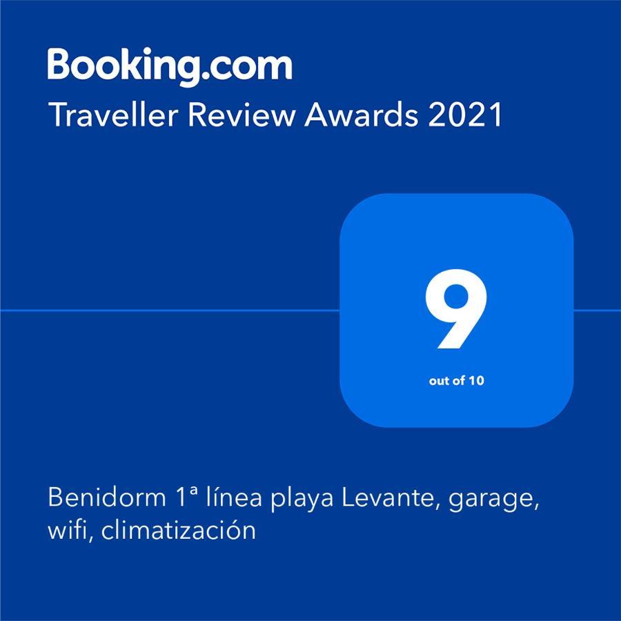 Benidorm 1ª Linea Playa Levante, Garage, Wifi, Climatizacion Экстерьер фото