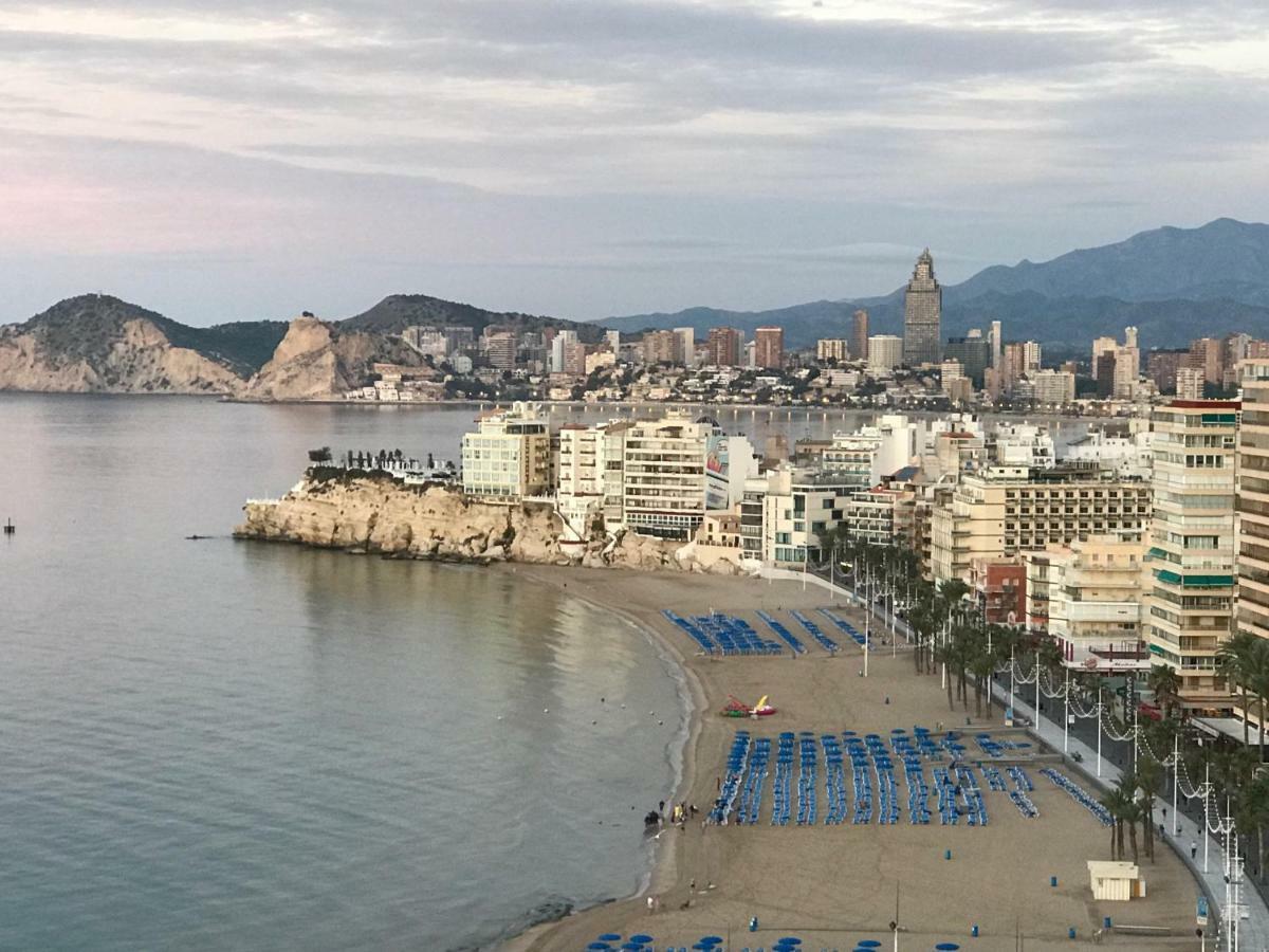 Benidorm 1ª Linea Playa Levante, Garage, Wifi, Climatizacion Экстерьер фото