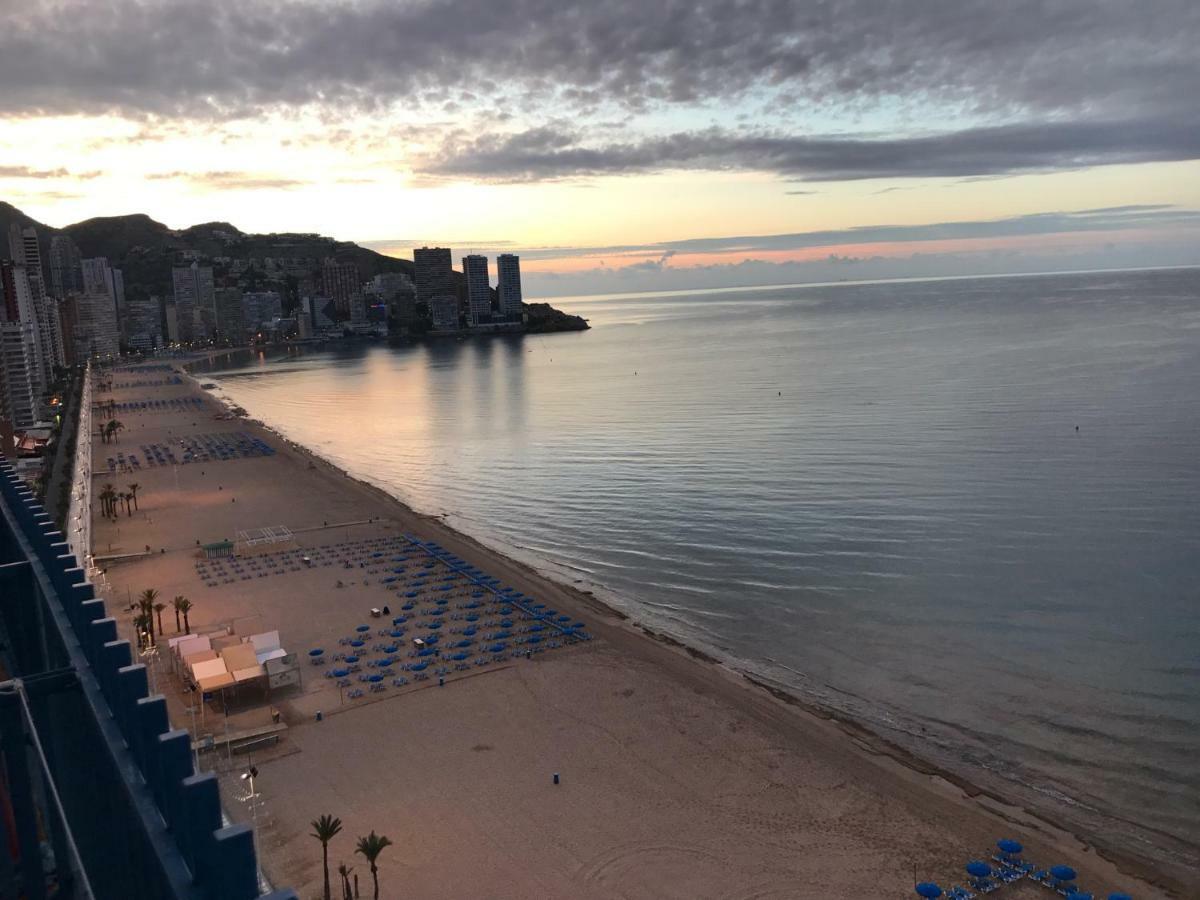 Benidorm 1ª Linea Playa Levante, Garage, Wifi, Climatizacion Экстерьер фото